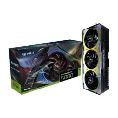 Palit GeForce RTX 5080 GAMEROCK 16 GB GDDR7 256‑Bit PCIe 5.0 10752 CUDA Çekirdeği 2295 MHz Base 2617 MHz Boost HDMI 2.1b + 3× DisplayPort 2.1b 360 W TDP NE75080019T2‑GB2030G
