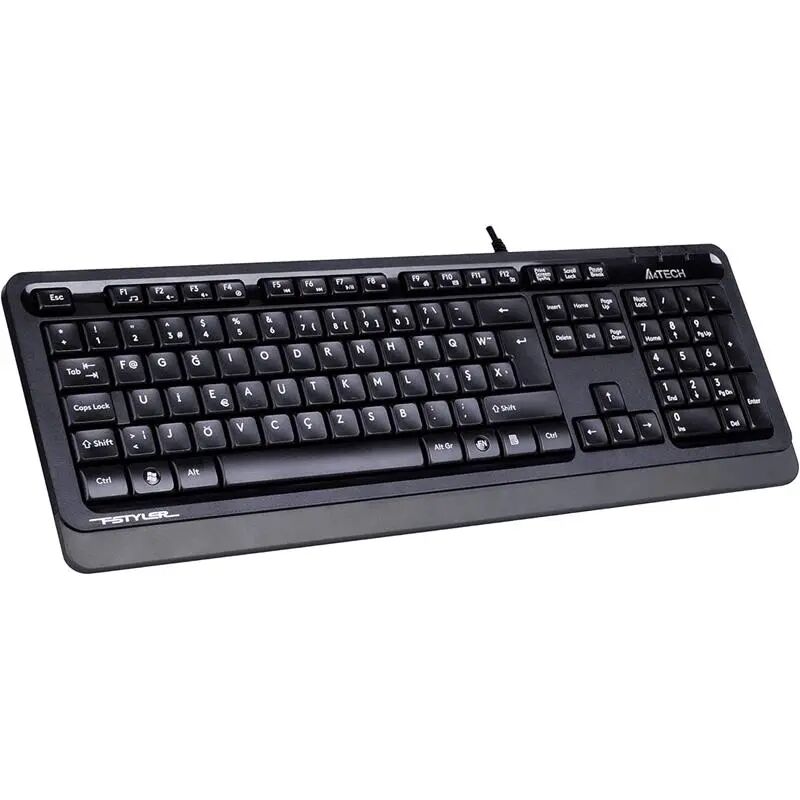 A4 Tech FK10 F TR MM Gri/Siyah USB Kablolu Multimedya Klavye