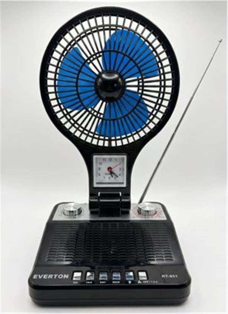 Everton RT-951 Bluetooth/FM/USB/TF/AUX Şarjlı ve Dahili Fanlı Nostaljik Radyo - Ahşap Görünümlü