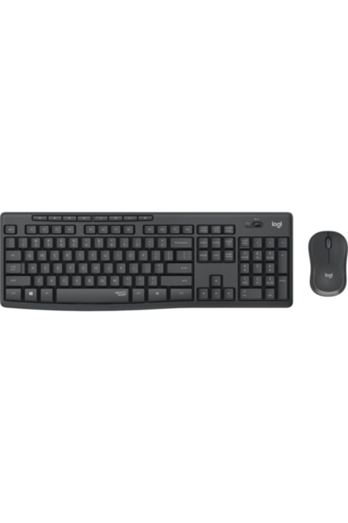 Logitech MK295 Silent Wireless Keyboard and Mouse Combo - Q TR Klavye Dizilimi - Siyah (920-009804)