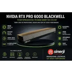 96 GB PNY RTX PRO6000 DDR7 512Bit 4xDP Pasif Soğutuculu Yapay Zeka AI Ekran Kart