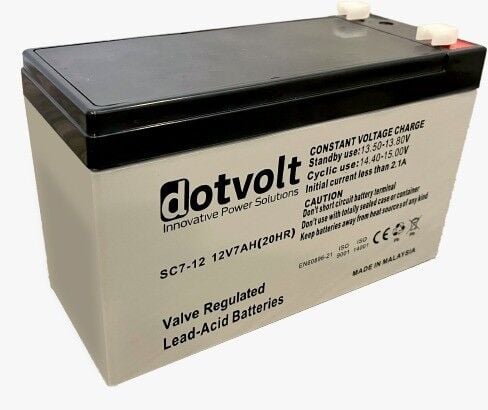 DOTVOLT SC 7 12V 
7AH Kuru Tip UPS+Güvenlik Aküsü