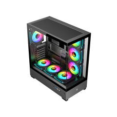Frisby FC-9560G 650W 80+ Dahili PSU, 7x120mm ARGB Fanlı Mid-Tower Oyuncu Kasası