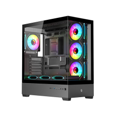 Frisby FC-9560G 650W 80+ Dahili PSU, 7x120mm ARGB Fanlı Mid-Tower Oyuncu Kasası