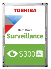 TOSHIBA S300 AI 10TB 3.5'' 7200RPM 512MB 7/24 Güvenlik Kamera DVR NVR HDD Dahili Sabit Disk