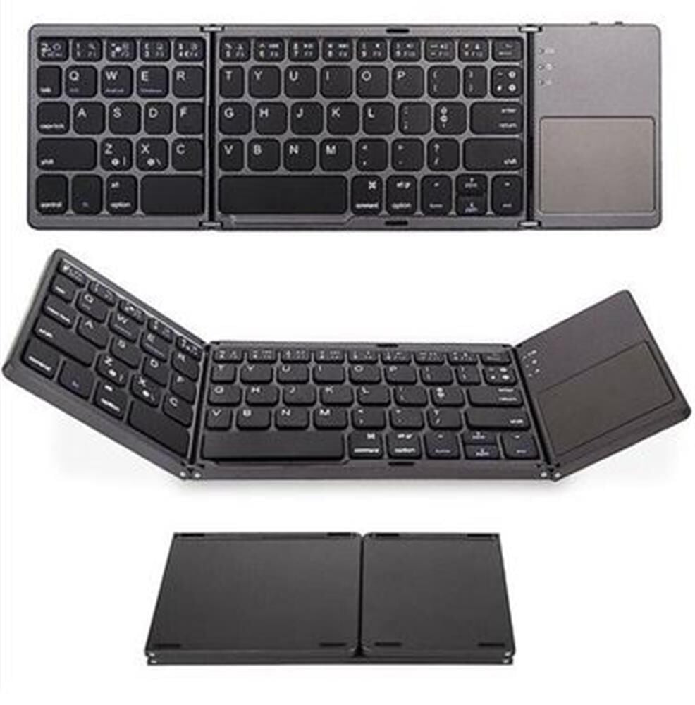 S-Line Y-041 Katlanabilir Kablosuz Bluetooth Touchpadli Taşınabilir Klavye