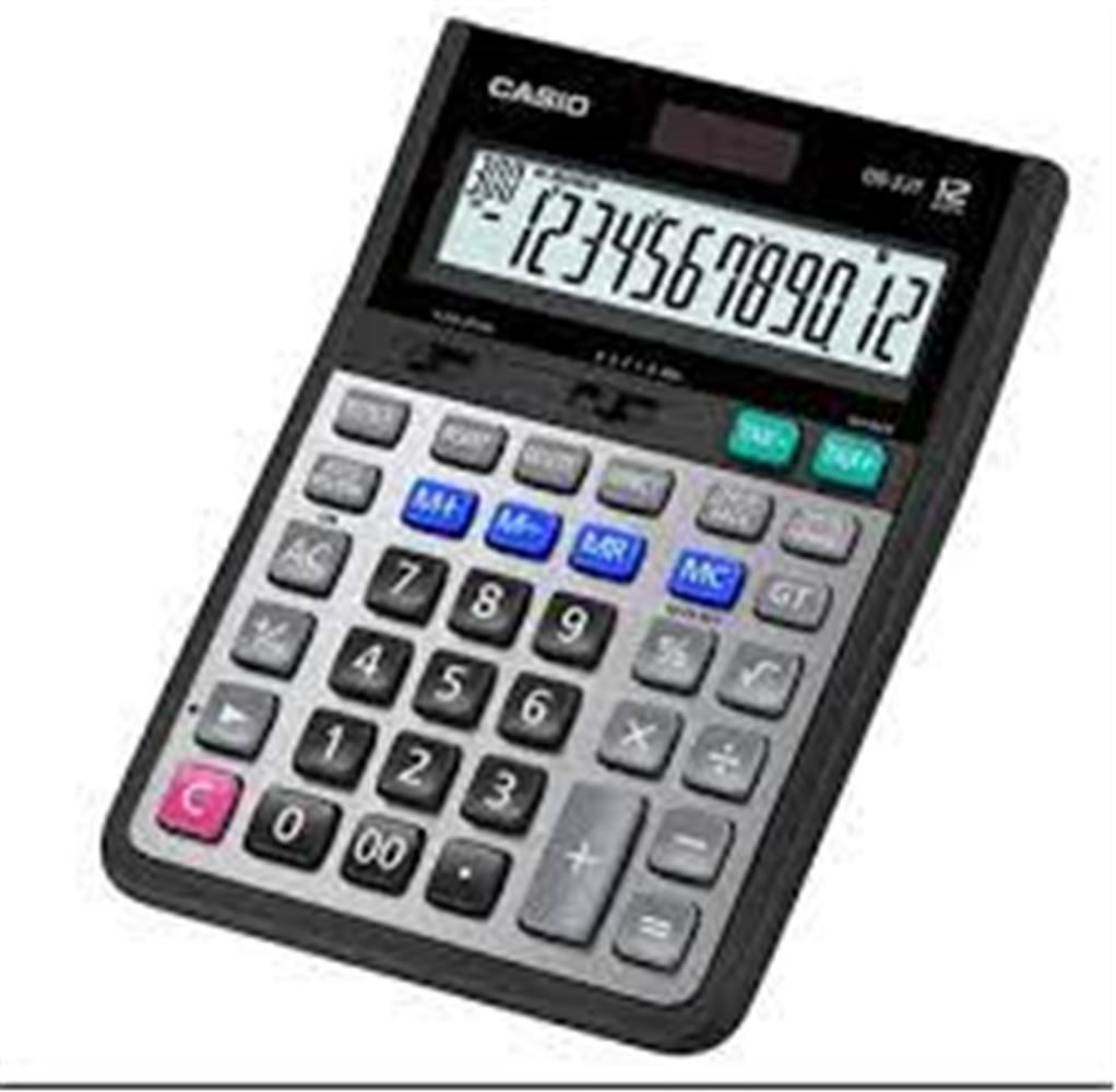 Casio DS-2JT 12 Haneli İşlem Kontrollü Profesyonel Masaüstü Hesap Makinesi