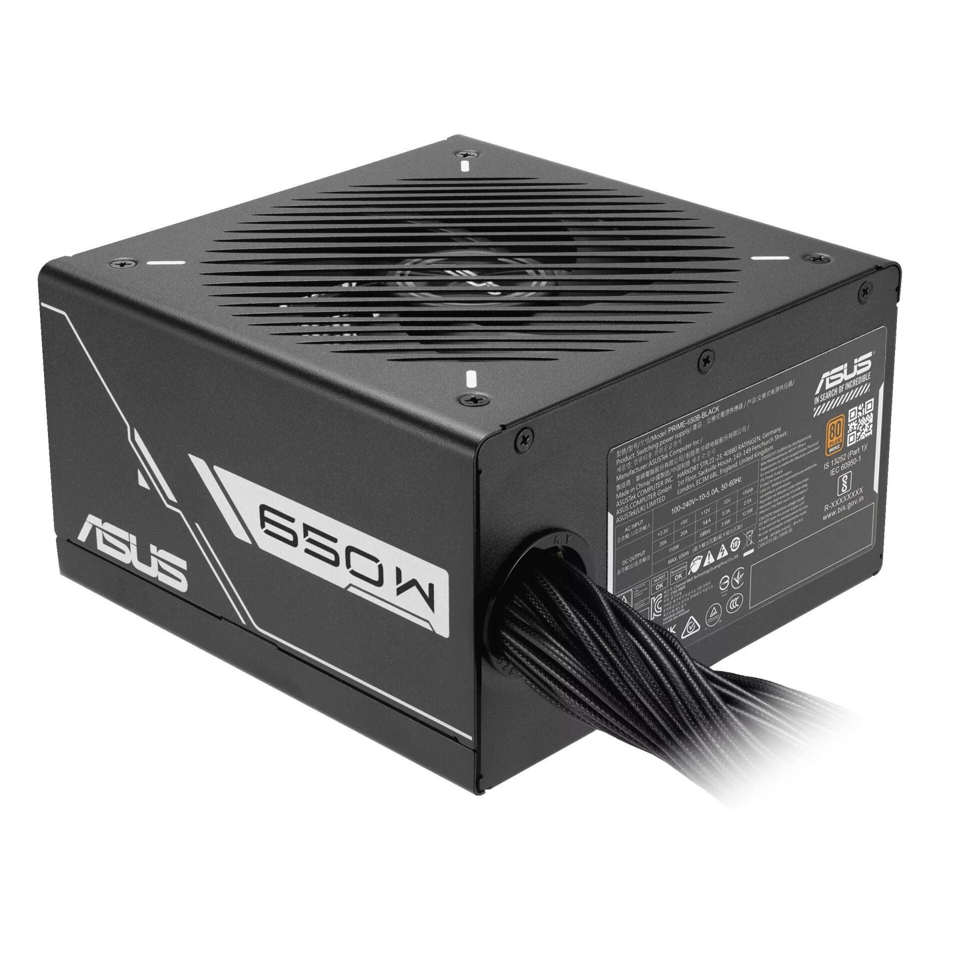 ASUS Prime 650W 80+ Bronze Siyah Güç Kaynağı
