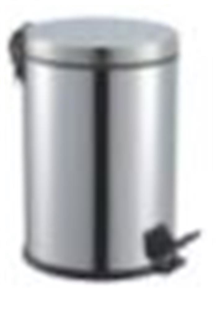 Micro Paslanmaz Metal Pedallı Çöp Kovası - 8 Litre