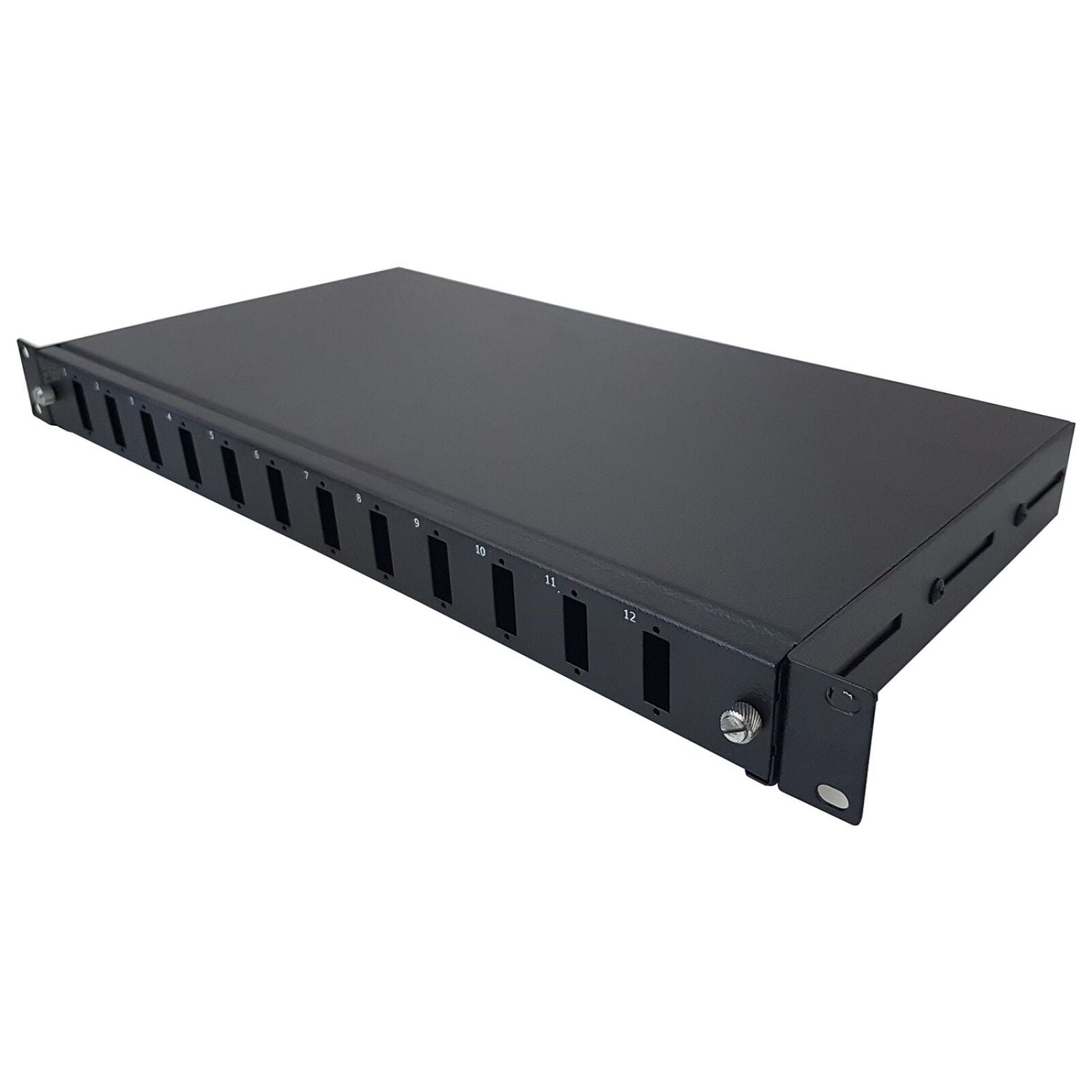 OJC FİBER PANEL 1U 12 PORT SC-DX SİYAH