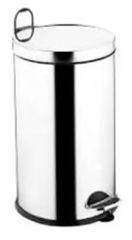 Micro Paslanmaz Metal Pedallı Çöp Kovası - 16 Litre
