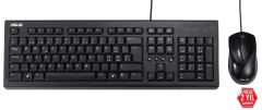 Asus U2000 Q Türkçe 1000DPI USB Siyah Kablolu Klavye Mouse Set - U2000-KBM-TR-Q