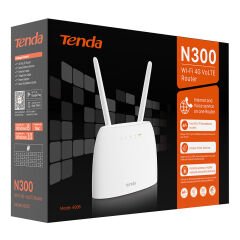 Tenda 4G06 N300 Wi-Fi 4G LTE VoLTE Destekli 300Mbps 2.4GHz Kablosuz Router