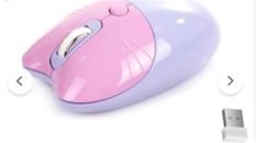Ndneed Sevimli Kedi Kablosuz Mor Bluetooth Mouse