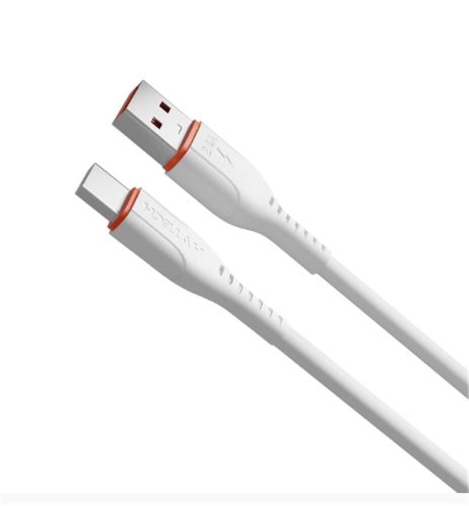 Hytech HY-X105 1 Metre 3A Beyaz USB Type-C Hızlı Şarj ve Data Kablosu