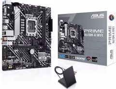 Asus PRIME H610M-A WIFI Intel 1700p DDR5 HDMI VGA Çift M2 USB3.2 AURA RGB mATX