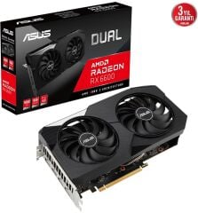 Asus Radeon RX 6600 Dual 8G 8GB GDDR6 128 Bit Gaming Ekran Kartı