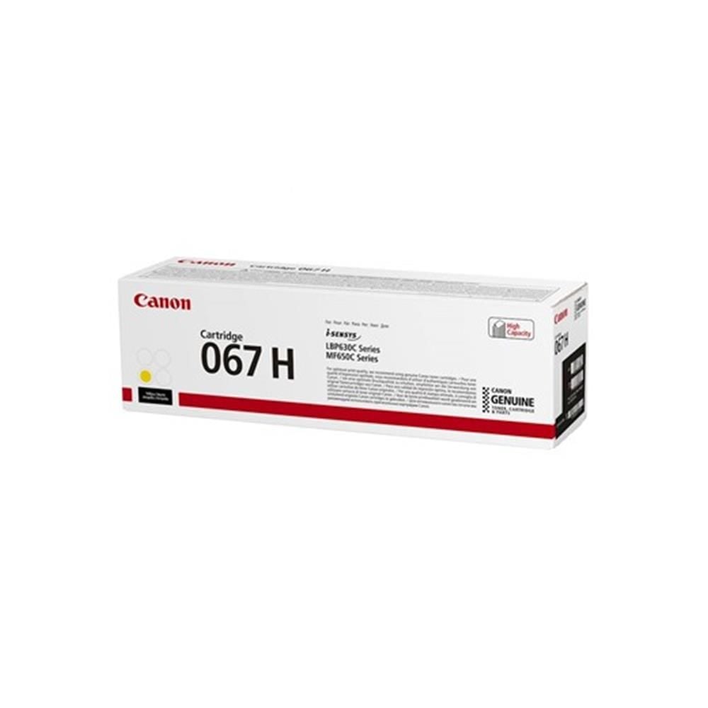 Canon Cartridge 067H (CRG-067H Y) Sarı (Yellow) Yüksek Kapasiteli Orijinal Toner - 2.350 Sayfa