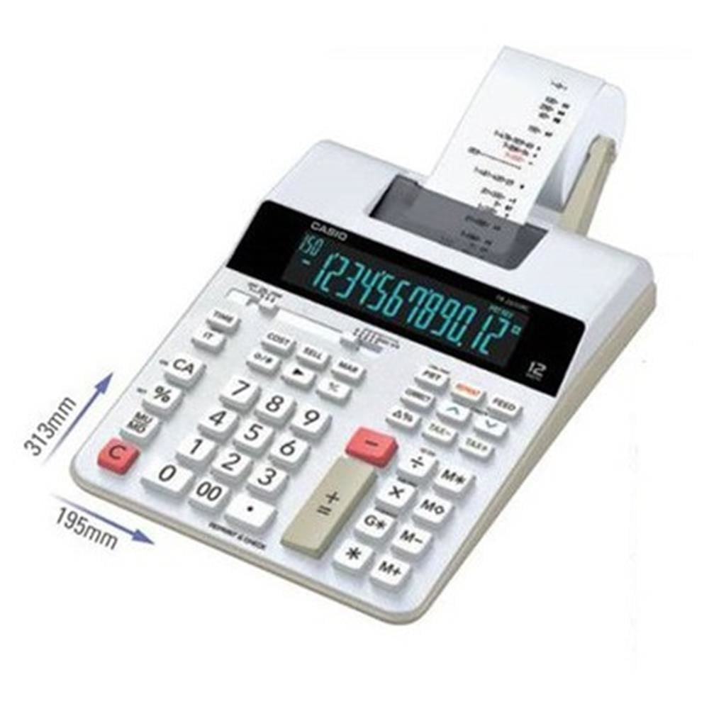 Casio FR-2650RC 12 Hane İki Renk Yazıcılı Şeritli Hesap Makinesi