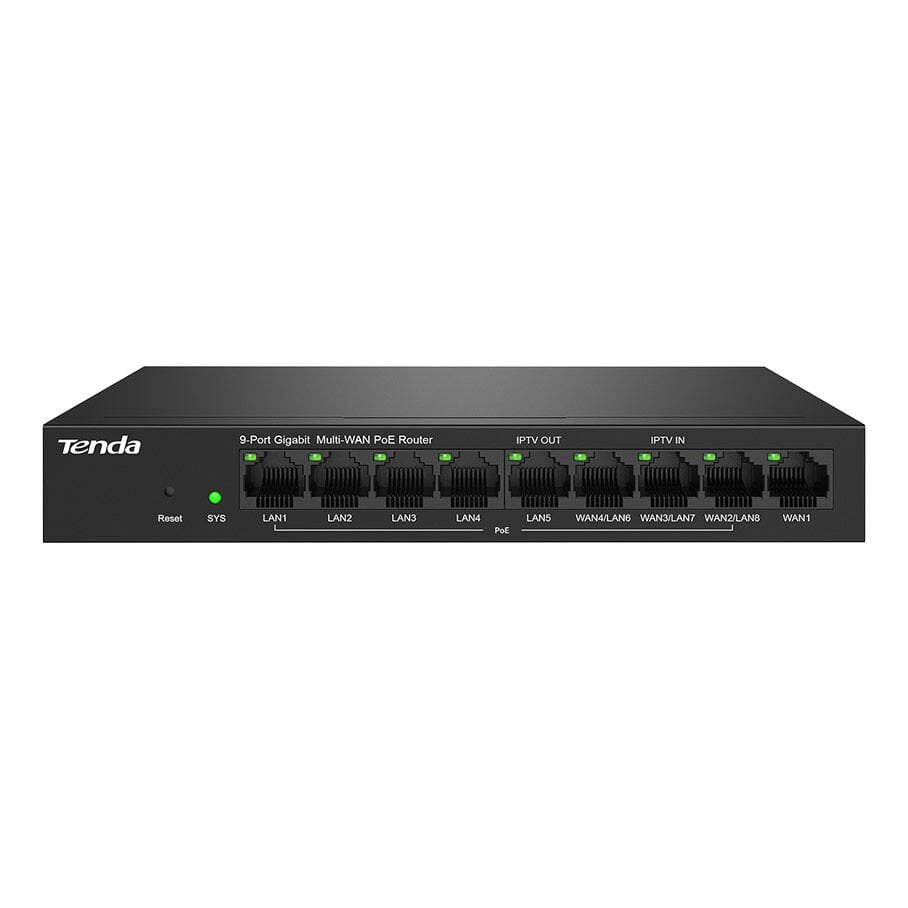 TENDA G0-8G-POE 9 Port Gigabit Ethernet PoE Router