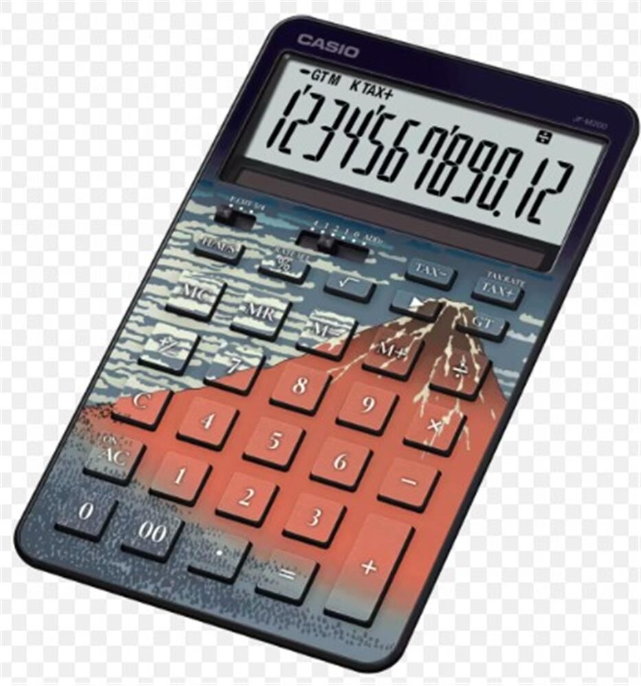 Casio JF-M200-TJ-KHK 12 Hane Masa Üstü Hesap Makinesi