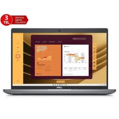 DELL Latitude 5450 N009L545014U Intel Core Ultra 5‑135U (12 çekirdek, 4.4 GHz Turbo) 16 GB DDR5‑5600 RAM 512 GB NVMe SSD 14'' Full HD IPS Ubuntu Notebook