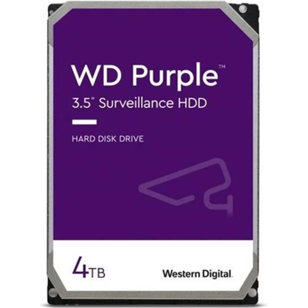 WD 4TB 3.5'' Purple WD43PURZ SATA3 5400RPM 64MB 7/24 Güvenlik Harddisk