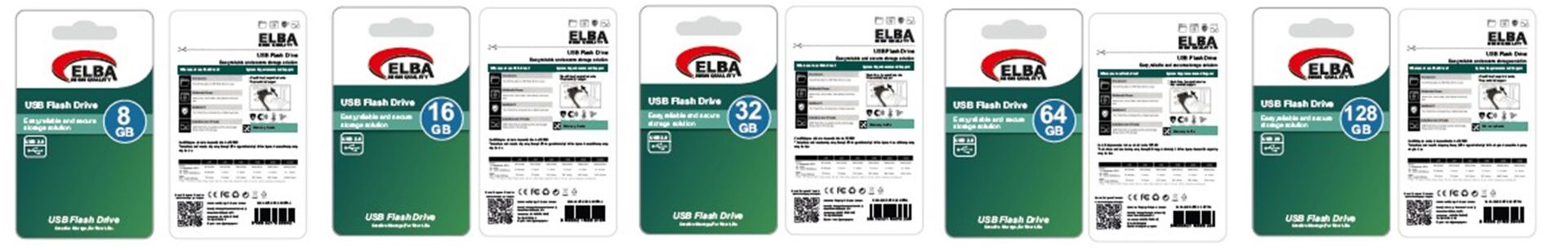 ELBA 64GB USB 2.0 Metal Flash Bellek