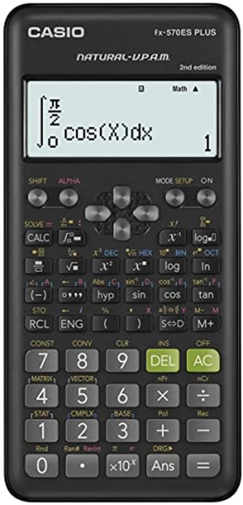 Casio FX-570ES PLUS-2 2. Versiyon Bilimsel Fonksiyonlu Hesap Makinesi