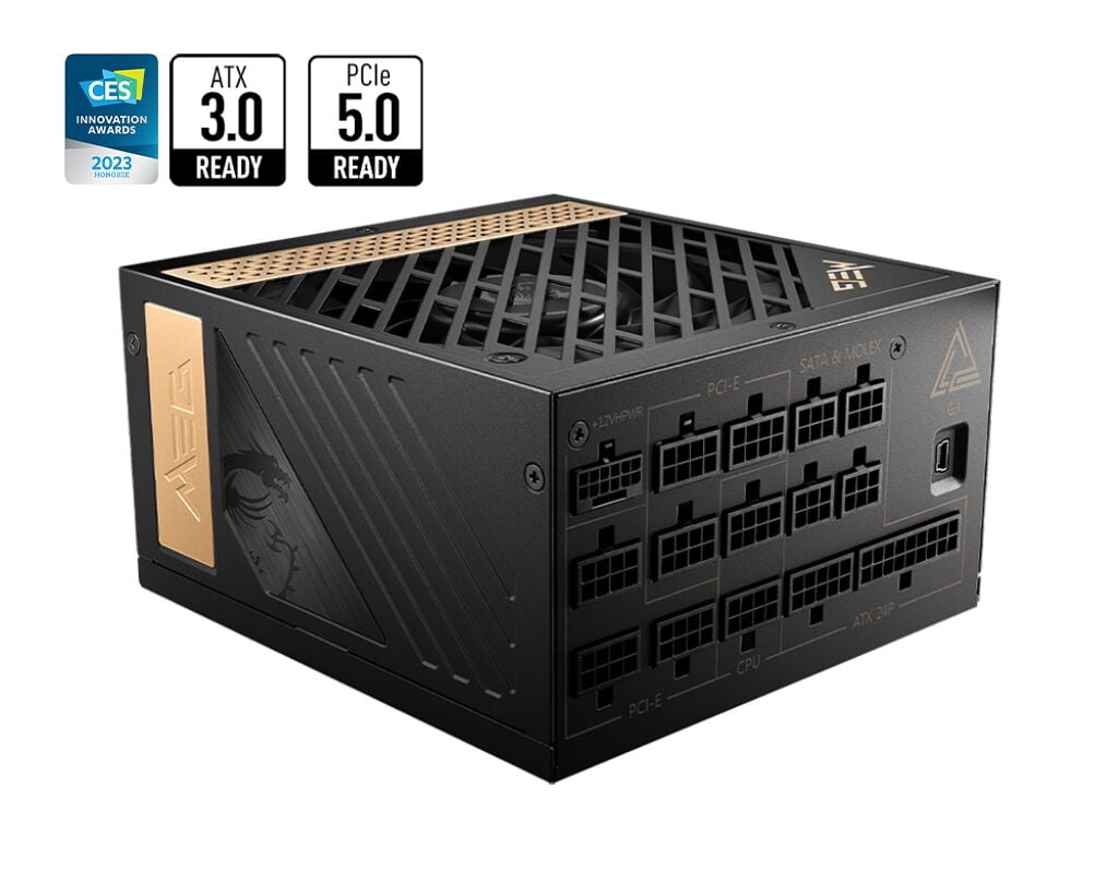 MSI MEG Ai1300P PCIE5 1300W 80+ Platinum Tam Modüler ATX 3.0 Güç Kaynağı