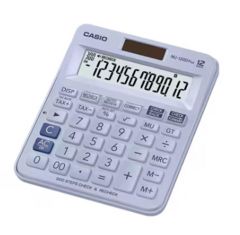 Casio MJ-120D Plus-BU 12 Haneli 300 Adım İşlem Kontrollü Masa Üstü Hesap Makinesi - Açık Mavi