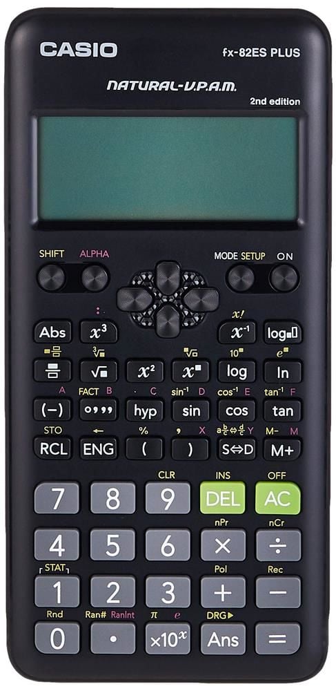 Casio FX-82ES Plus 2nd Edition 252 Fonksiyonlu Bilimsel Hesap Makinesi - Siyah