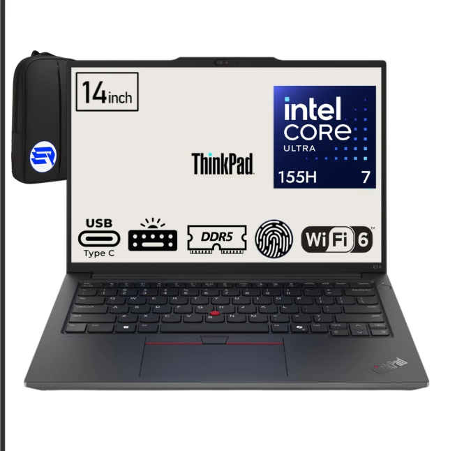 Lenovo ThinkPad E14 Gen 6 14'' Intel Core Ultra 7 155H 16GB DDR5 512GB SSD Windows 11 Pro İş Laptopu Profesyonel Notebook
