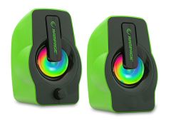 Rampage RMS-G7 Falsetto 2.0 6W Yeşil USB Hoparlör