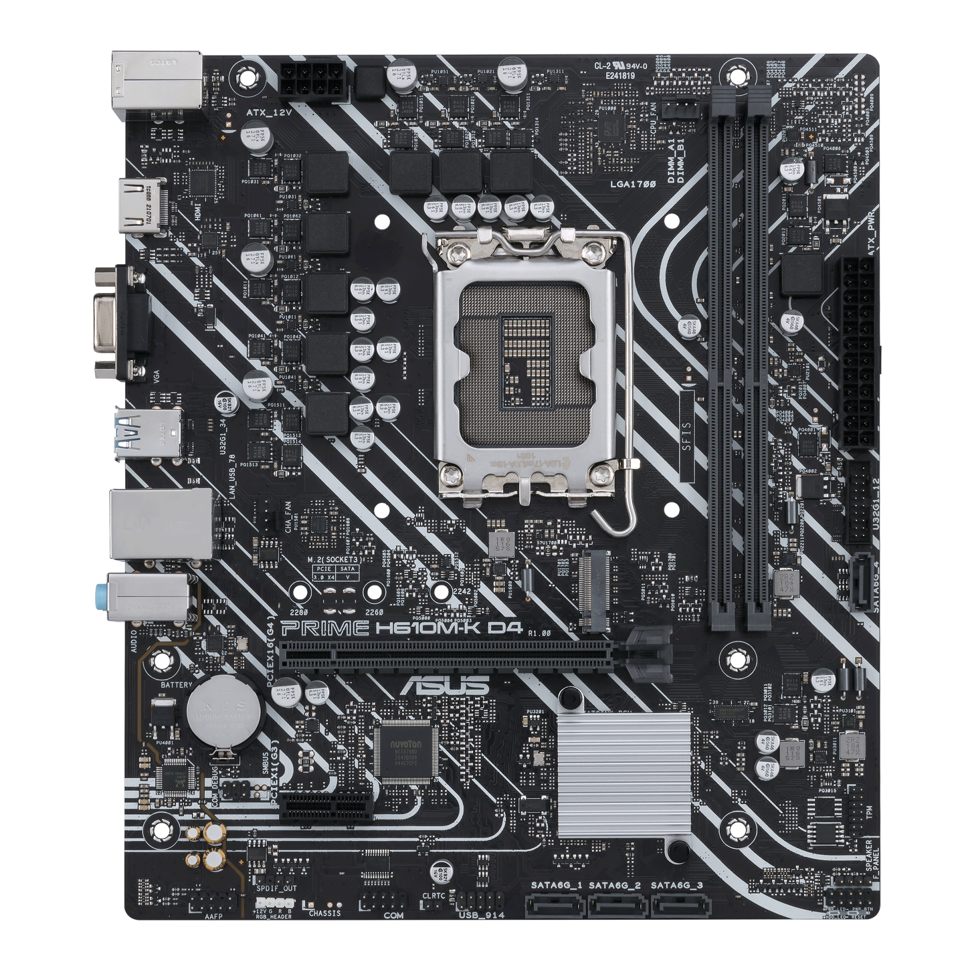 ASUS PRIME H610M-K D4 ARGB DDR4 3200MHZ MATX