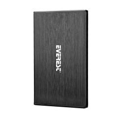 Everest HD3‑257 2.5'' USB 3.0 SATA III 5 Gbps Alüminyum Gövdeli LED Göstergeli Tak‑Çalıştır Metal Harddisk Kutusu (Siyah)
