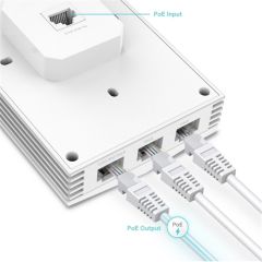 Omada Tp‑Link EAP655 Wall Duvar Tipi AX3000 WiFi 6 Access Point