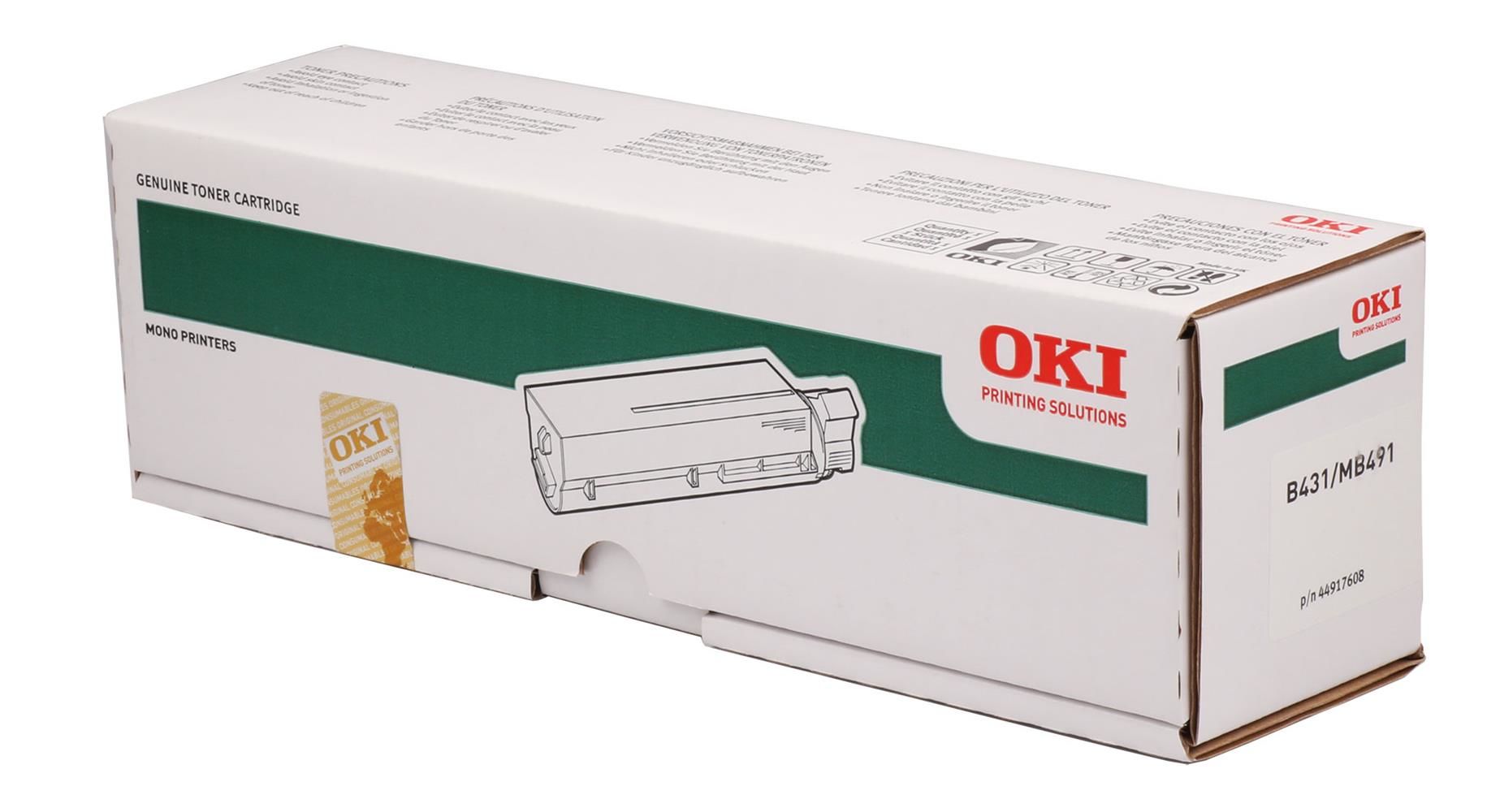 OKI 44917602 Siyah (Black) Yüksek Kapasiteli Orijinal Toner - 12.000 Sayfa