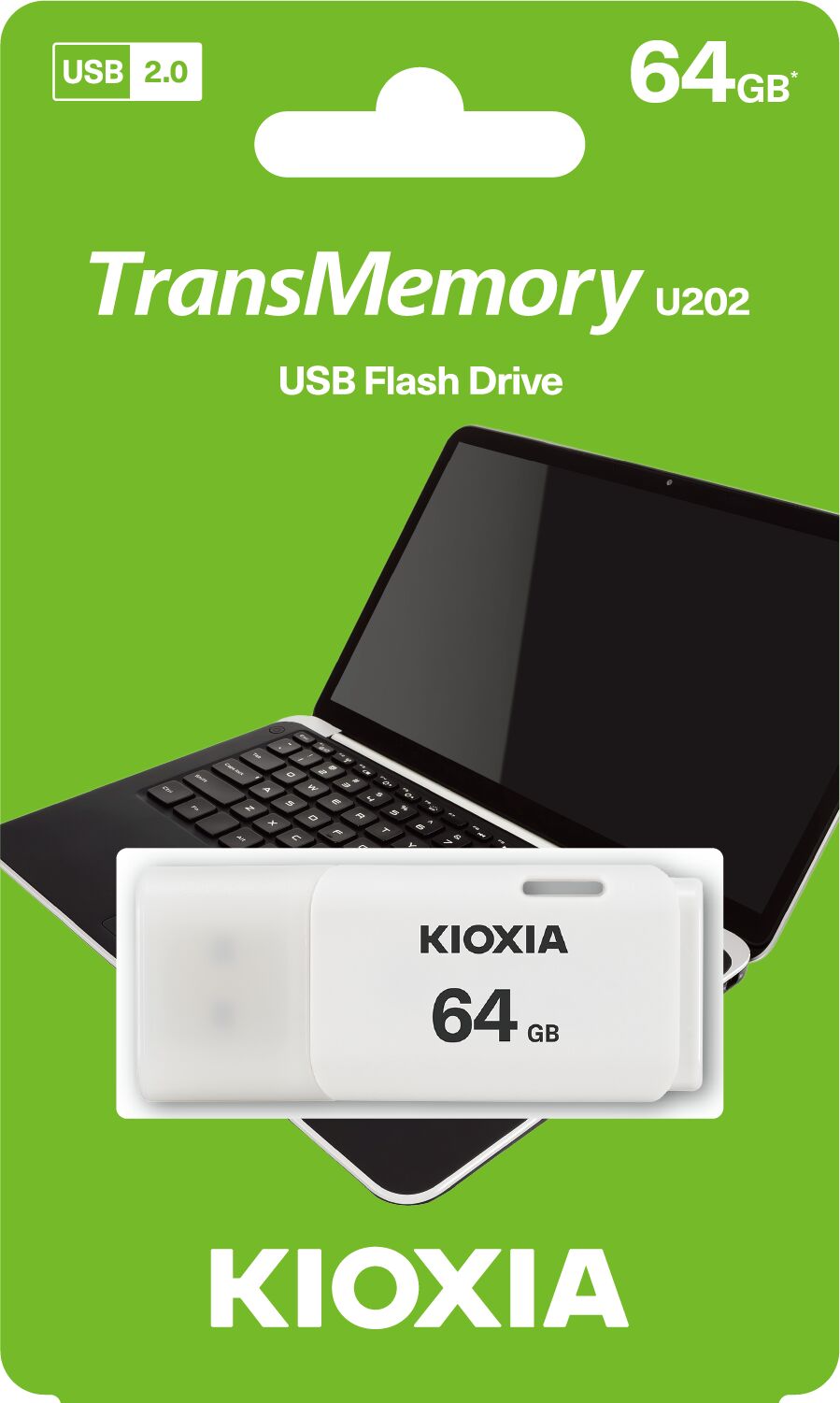 Kioxia TransMemory U202 64GB USB 2.0 Beyaz Flash Bellek LU202W064GG4