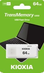 Kioxia TransMemory U202 64GB USB 2.0 Beyaz Flash Bellek LU202W064GG4