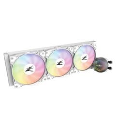 ZALMAN ALPHA‑36WH 360 mm RGB Sıvı Soğutma | Intel LGA 1700 / 1200 / AM5 / AM4 Soket Uyumlu | 3×120 mm PWM ARGB Fan | 1.900 RPM / 71.1 CFM | AM4‑AM5 Destekli Beyaz