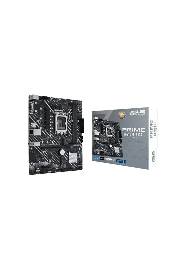 Asus Prime H610M-E D4-CSM 3200MHz DDR4 Soket 1700 M.2 HDMI DP mATX Anakart