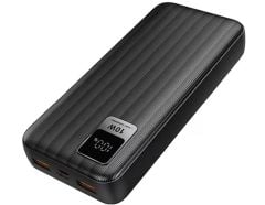 Dexim DCA0052 K52 20.000mAh PD Hızlı Şarjlı Siyah LCD Ekranlı Taşınabilir Şarj Cihazı Powerbank