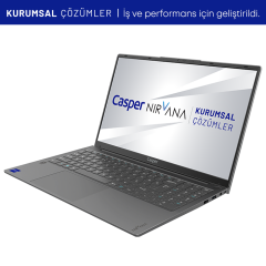 Casper Nirvana X700 AMD Ryzen 5 7430U 16GB DDR4 RAM 1TB NVMe SSD 15.6'' FHD Windows 11 Pro Laptop (X700.7430-BQ00R-G-F)