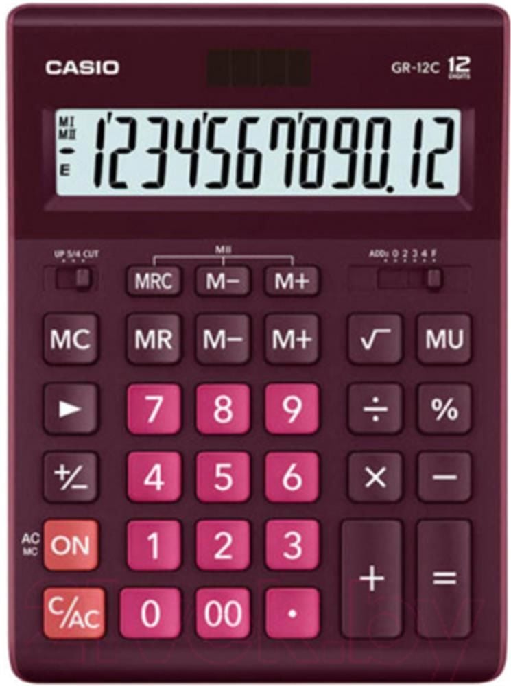 Casio GR-12C-WR 12 Haneli Bordo Masa Tipi Hesap Makinesi