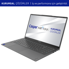 Casper Nirvana X700 AMD Ryzen 5 7430U 16GB DDR4 RAM 480GB NVMe SSD 15.6'' FHD Windows 11 Pro Laptop (X700.7430-BE00R-G-F)