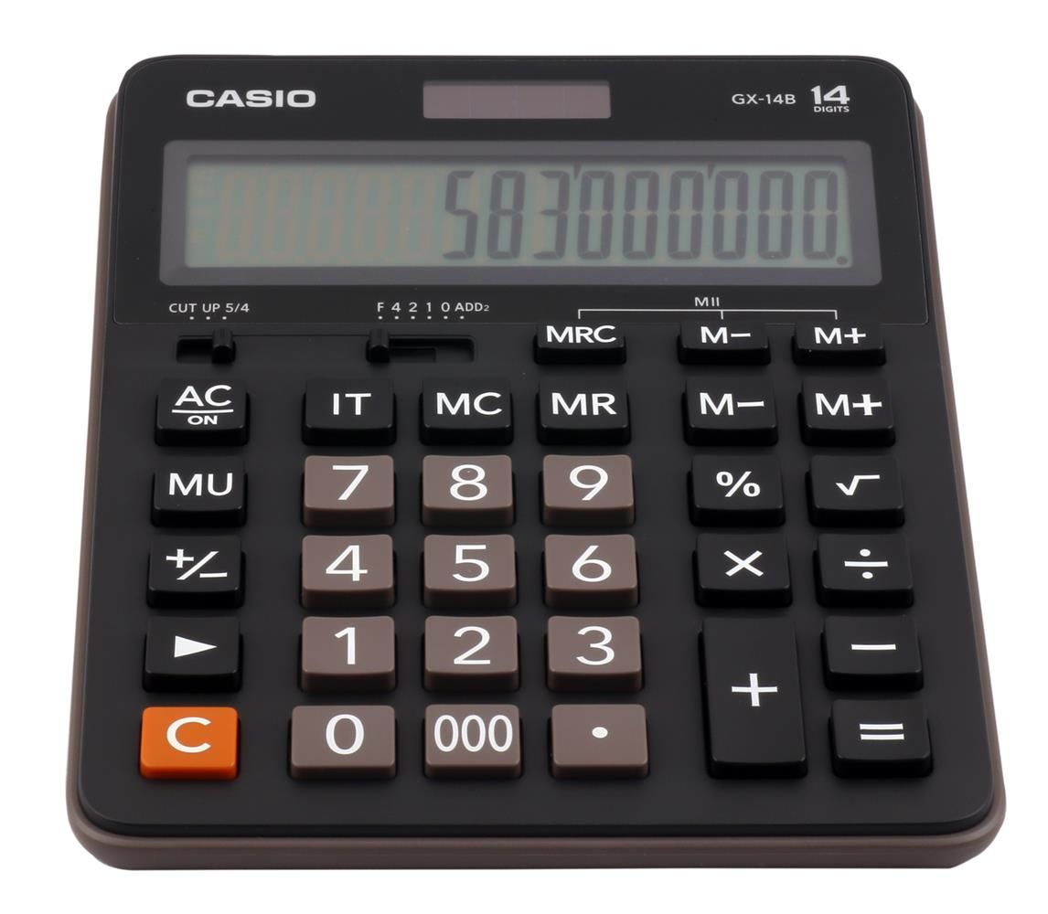 Casio GX-14B 14 Haneli Geniş Ekran Masaüstü Hesap Makinesi