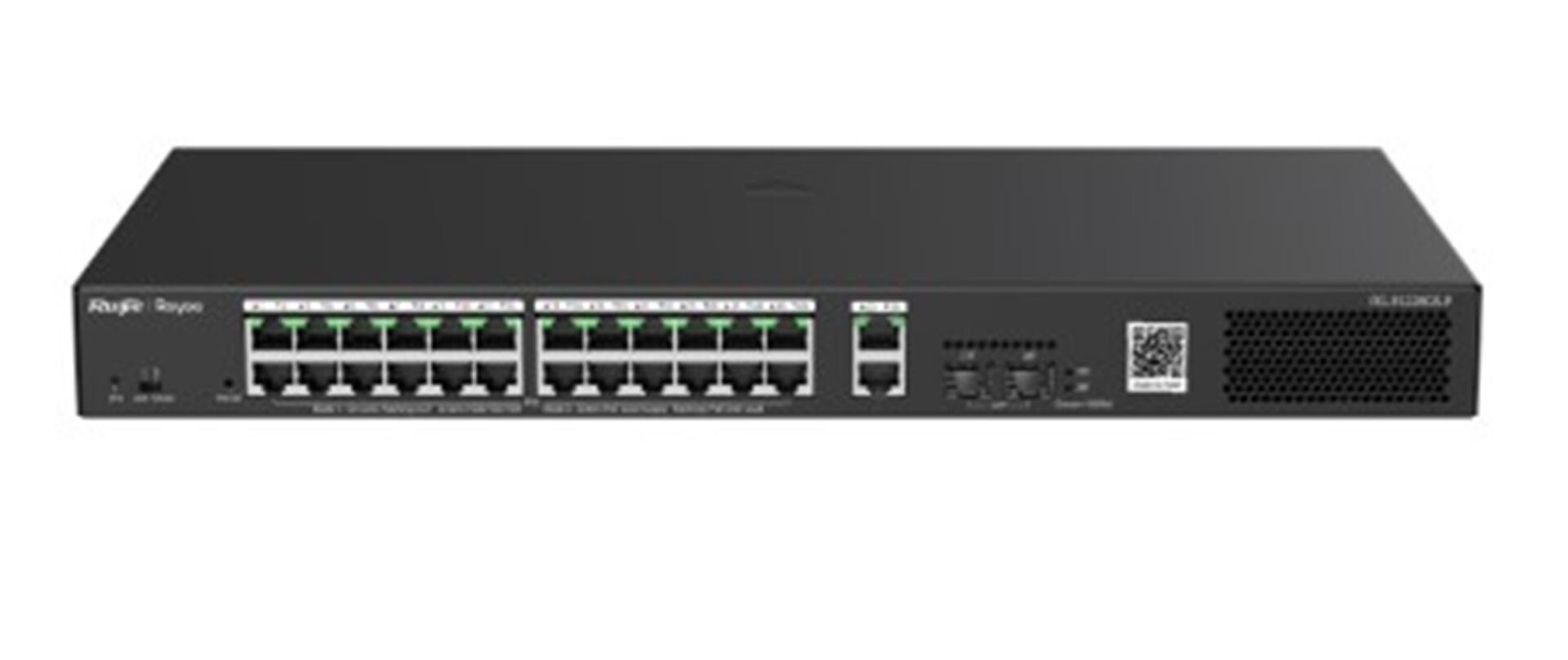 Ruijie-Reyee RG-ES228GS-LP 28 Port 10/100/1000 Yönetilebilir Switch 2SFP + 2 Gigabit Uplink, 24 Port PoE+ 250W