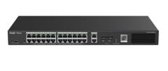 Ruijie-Reyee RG-ES228GS-LP 28 Port 10-100-1000 Yönetilebilir 2SFP 2Gigabit Uplink 24Port PoE+(250W)