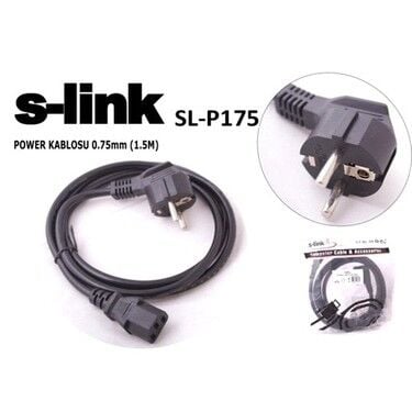 S-LINK SL-P175 1.5m 0.75mm Lüks Power Kablo